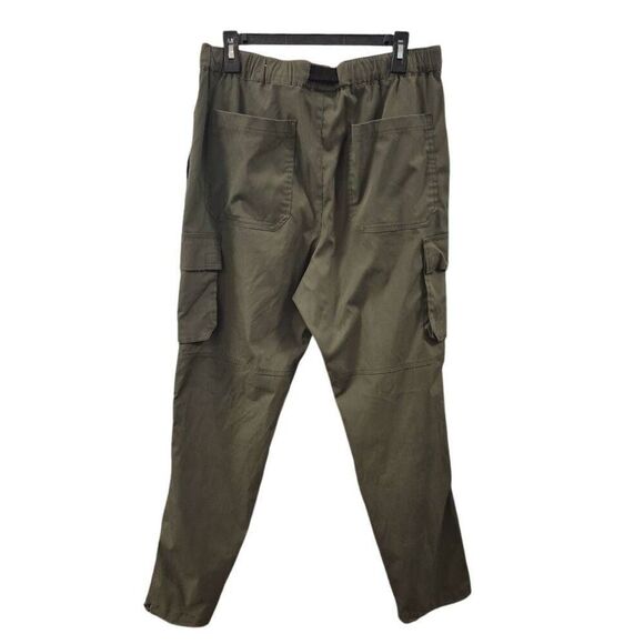 Ninth Hall Men's Olive Green Polyester Cargo Pants - Picture 5 of 15